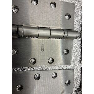 Stanley 4.5 x 4.5 Stainless Steel Ball Bearing Butt Hinges Satin Lot of 5